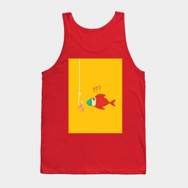 A Funny fish illustration when pandemic Covid-19 Tank Top by Ginanto